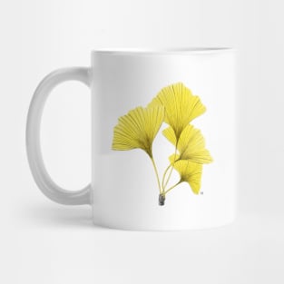 Ginkgo Biloba yellow leaves Mug